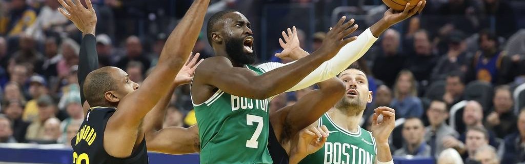 杰伦布朗23+15+13普理查德26分 绿军胜勇士